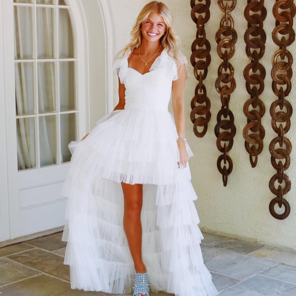 SOLD Triple Threads White Layered Dress SOLD